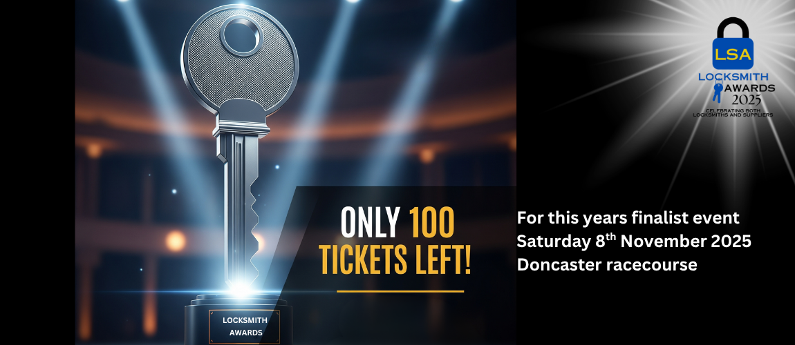 Less Than 100 Tickets Remaining for the 2025 Locksmith Awards Event
